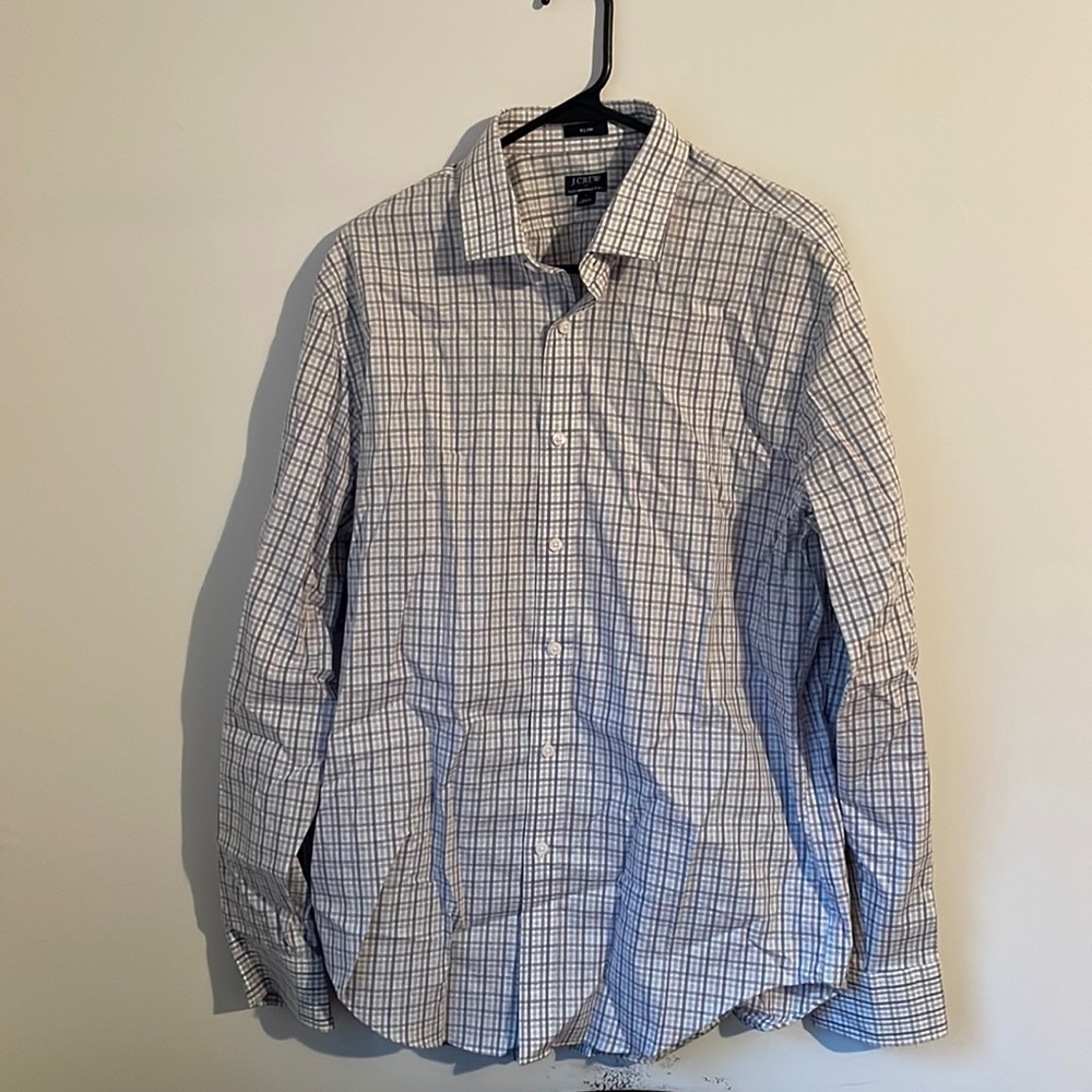 J. Crew factory slim fit flex wrinkle free shirt